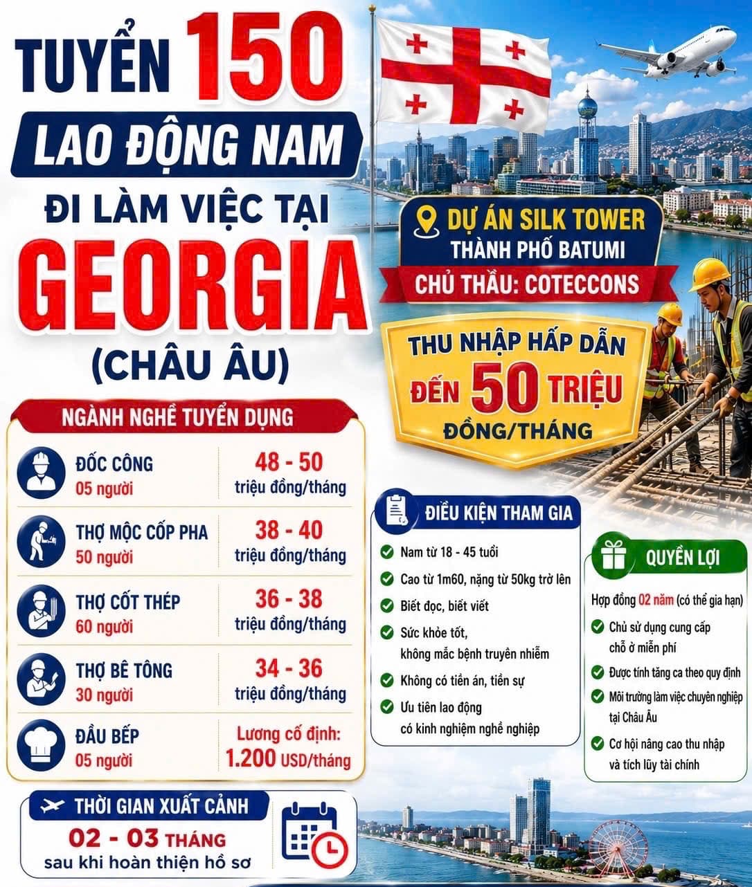 Đơn hàng xây dựng & đầu bếp tại Georgia (châu Âu) – Tổng phí 2.000$ - ảnh 2